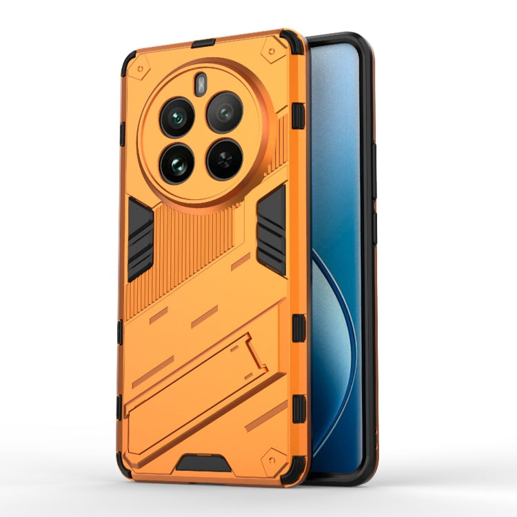 For Realme 12 Pro 5G Global Punk Armor 2 in 1 PC + TPU Phone Case with Holder(Orange) - Realme Cases by PMC TechLife | Online Shopping South Africa | PMC TechLife | Buy Now Pay Later Mobicred