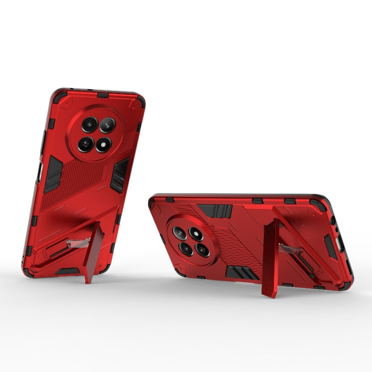For Realme 12 5G Global Punk Armor 2 in 1 PC + TPU Phone Case with Holder(Red) - free shipping - PMC TechLife - Order now!