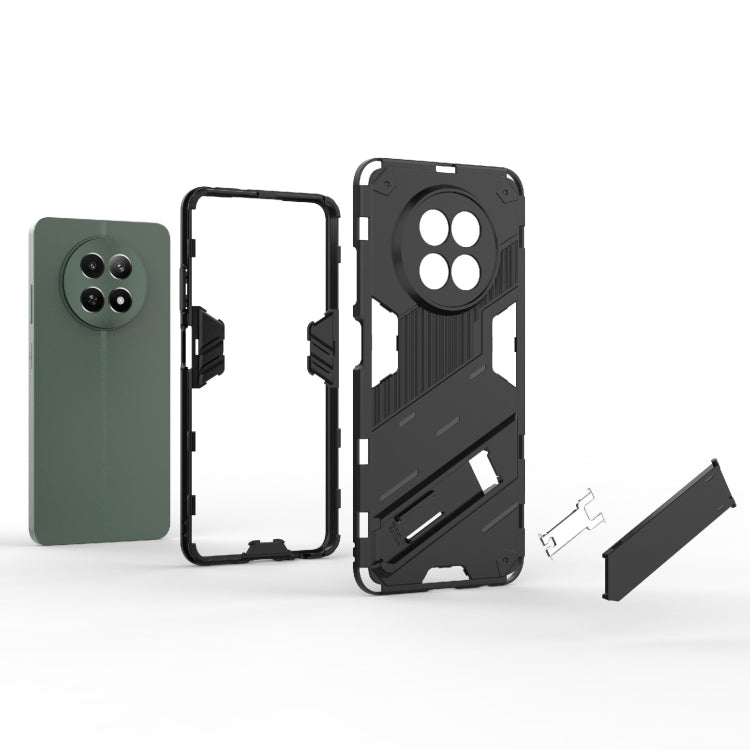 For Realme 12 5G Global Punk Armor 2 in 1 PC + TPU Phone Case with Holder(Green) - Realme Cases by PMC TechLife | Online Shopping South Africa | PMC TechLife | Buy Now Pay Later Mobicred