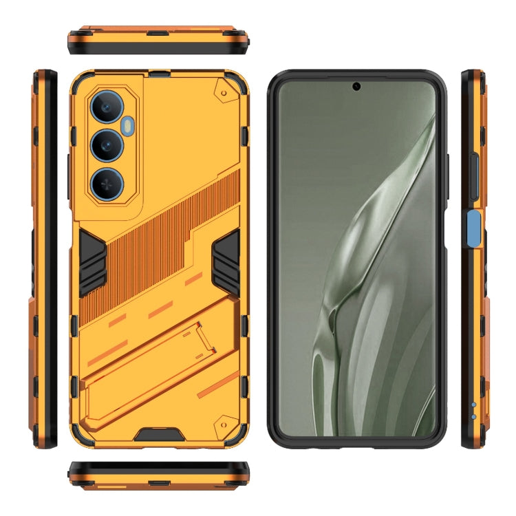 For Realme C65 4G Global Punk Armor 2 in 1 PC + TPU Phone Case with Holder(Orange) - Realme Cases by PMC TechLife | Online Shopping South Africa | PMC TechLife | Buy Now Pay Later Mobicred