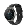 For Huawei Watch 4 / Watch 4 Pro Round Tail Leather Watch Band(Black) - Watch Bands by PMc TechLife | Online Shopping South Africa | PMc TechLife | Buy Now Pay Later Mobicred