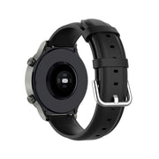 For Huawei Watch 4 / Watch 4 Pro Round Tail Leather Watch Band(Black)