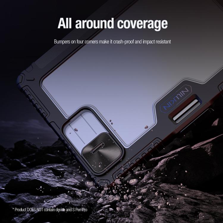 For Xiaomi Pad 7 / Pad 7 Pro NILLKIN Bumper Pro Camshield Tablet Leather Case(Black) - More Tablet Cases by NILLKIN | Online Shopping South Africa | PMC Jewellery | Buy Now Pay Later Mobicred