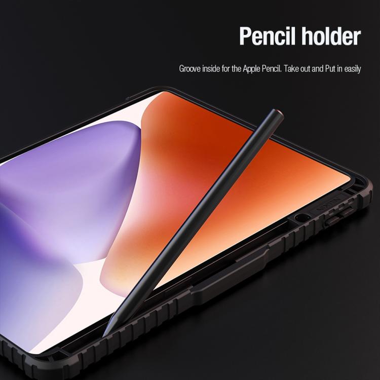 For Xiaomi Pad 7 / Pad 7 Pro NILLKIN Bumper Pro Camshield Tablet Leather Case(Black) - More Tablet Cases by NILLKIN | Online Shopping South Africa | PMC Jewellery | Buy Now Pay Later Mobicred