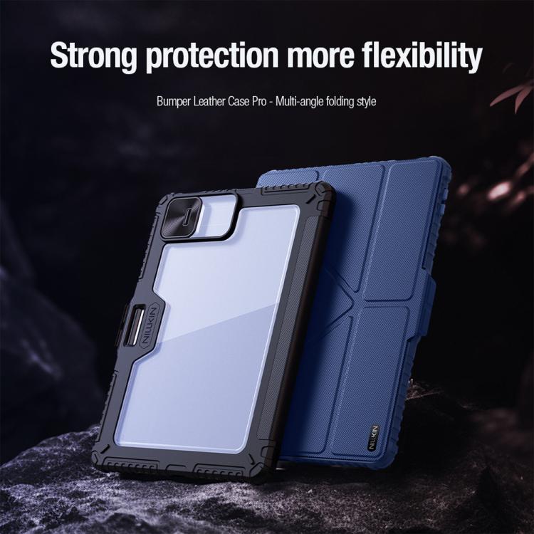 For Xiaomi Pad 7 / Pad 7 Pro NILLKIN Bumper Pro Camshield Tablet Leather Case(Black) - More Tablet Cases by NILLKIN | Online Shopping South Africa | PMC Jewellery | Buy Now Pay Later Mobicred