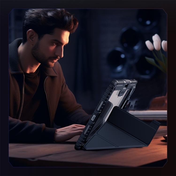 For Xiaomi Pad 7 / Pad 7 Pro NILLKIN Bumper Pro Camshield Tablet Leather Case(Black) - More Tablet Cases by NILLKIN | Online Shopping South Africa | PMC Jewellery | Buy Now Pay Later Mobicred