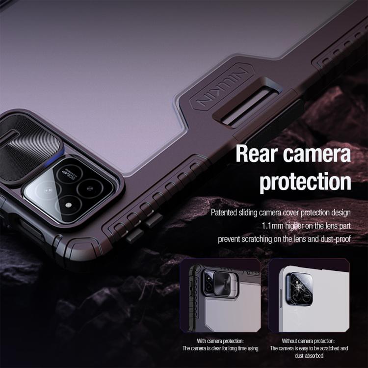 For Xiaomi Pad 7 / Pad 7 Pro NILLKIN Bumper Pro Camshield Tablet Leather Case(Black) - More Tablet Cases by NILLKIN | Online Shopping South Africa | PMC Jewellery | Buy Now Pay Later Mobicred