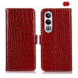 For OnePlus Nord CE4 5G Global Crocodile Top Layer Cowhide Leather Phone Case(Red) - OnePlus Cases by PMC TechLife | Online Shopping South Africa | PMC TechLife | Buy Now Pay Later Mobicred