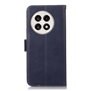 For OnePlus Ace 5 Pro / Ace 5 Magnetic Crazy Horse Texture Genuine Leather RFID Phone Case(Blue)