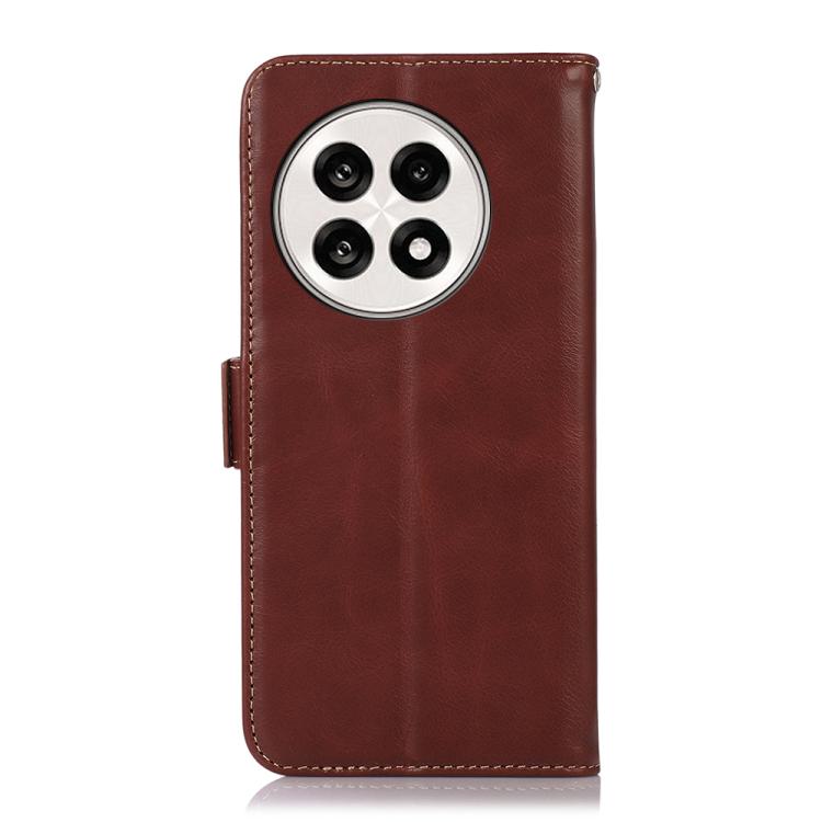 For OnePlus Ace 5 Pro / Ace 5 Magnetic Crazy Horse Texture Genuine Leather RFID Phone Case(Brown) - free shipping - PMC TechLife - Order now!