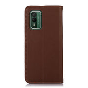 For Nokia XR21 KHAZNEH Nappa Top Layer Cowhide Leather Phone Case(Brown)