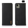 For Nokia C110 KHAZNEH Nappa Top Layer Cowhide Leather Phone Case(Black) - Nokia Cases by PMC TechLife | Online Shopping South Africa | PMC TechLife | Buy Now Pay Later Mobicred