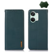 For OnePlus Nord 3 / Ace 2V KHAZNEH Nappa Top Layer Cowhide Leather Phone Case(Green) - OnePlus Cases by PMC TechLife | Online Shopping South Africa | PMC TechLife | Buy Now Pay Later Mobicred