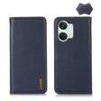 For OnePlus Nord 3 / Ace 2V KHAZNEH Nappa Top Layer Cowhide Leather Phone Case(Blue) - OnePlus Cases by PMC TechLife | Online Shopping South Africa | PMC TechLife | Buy Now Pay Later Mobicred