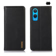 For OnePlus Nord CE4 Lite KHAZNEH Nappa Top Layer Cowhide Leather Phone Case(Black) - OnePlus Cases by PMC TechLife | Online Shopping South Africa | PMC TechLife | Buy Now Pay Later Mobicred