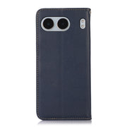 For OnePlus Nord 4 KHAZNEH Nappa Top Layer Cowhide Leather Phone Case(Blue)
