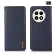 For OnePlus Ace 5 Pro / Ace 5 / 13R KHAZNEH Nappa Top Layer Cowhide Leather Phone Case(Blue) - Ace 5 Cases by PMC TechLife | Online Shopping South Africa | PMC TechLife | Buy Now Pay Later Mobicred