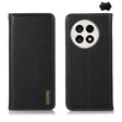 For OnePlus Ace 5 Pro / Ace 5 / 13R KHAZNEH Nappa Top Layer Cowhide Leather Phone Case(Black) - OnePlus Cases by PMC TechLife | Online Shopping South Africa | PMC TechLife | Buy Now Pay Later Mobicred