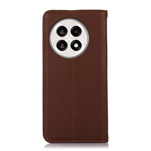 For OnePlus Ace 5 Pro / Ace 5 / 13R KHAZNEH Nappa Top Layer Cowhide Leather Phone Case(Brown)