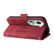 For OPPO Reno11 5G Global BETOPNICE Dual-side Buckle Leather Phone Case(Red)