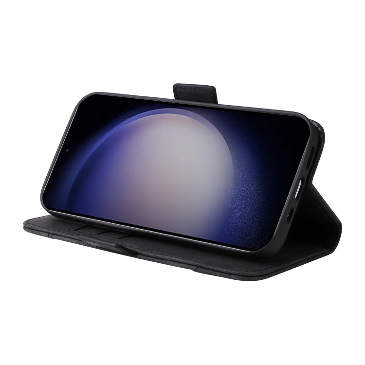 For Samsung Galaxy S24+ BETOPNICE Dual-side Buckle Leather Phone Case(Black) - free shipping - PMC Jewellery - Order now!