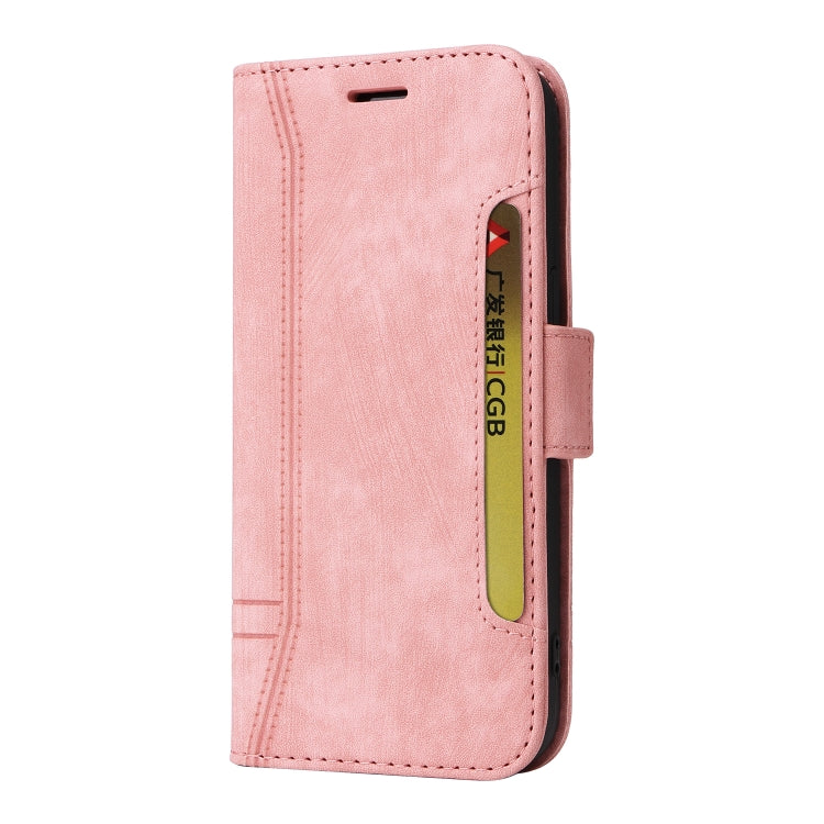 For Samsung Galaxy S24 Ultra BETOPNICE Dual-side Buckle Leather Phone Case(Pink)