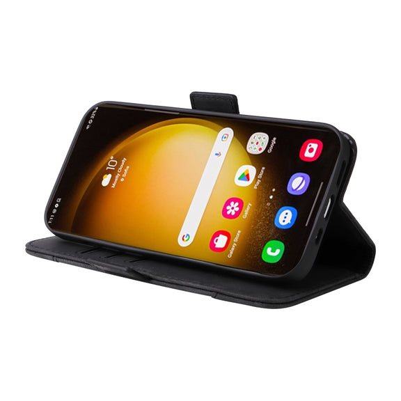 For Samsung Galaxy S24 Ultra BETOPNICE Dual-side Buckle Leather Phone Case(Black)