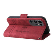 For Samsung Galaxy S24 Ultra BETOPNICE Dual-side Buckle Leather Phone Case(Red)
