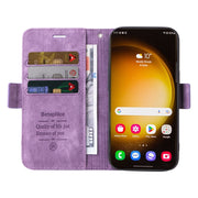 For Samsung Galaxy S24 Ultra BETOPNICE Dual-side Buckle Leather Phone Case(Purple)