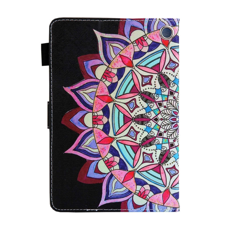 For Amazon Fire Max 11 2023 Colored Drawing Leather Smart Tablet Case(National Flower) - Amazon by PMC TechLife | Online Shopping South Africa | PMC TechLife | Buy Now Pay Later Mobicred