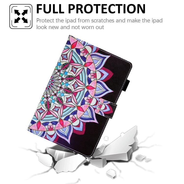 For Amazon Fire Max 11 2023 Colored Drawing Leather Smart Tablet Case(National Flower) - Amazon by PMC TechLife | Online Shopping South Africa | PMC TechLife | Buy Now Pay Later Mobicred