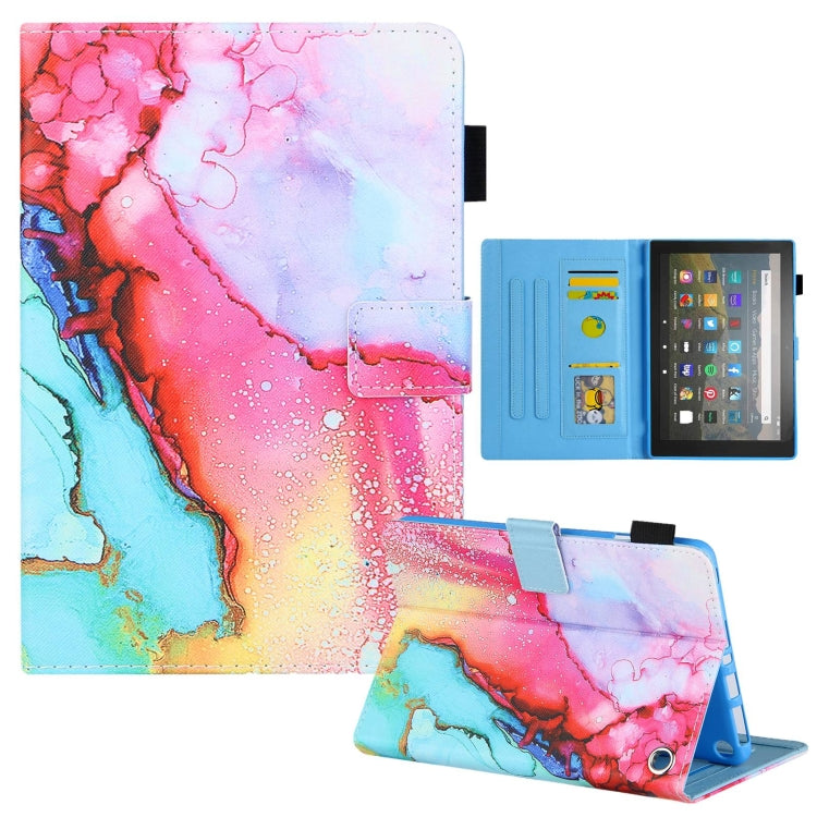 For Amazon Fire Max 11 2023 Colored Drawing Leather Smart Tablet Case(Colorful) - Amazon by PMC TechLife | Online Shopping South Africa | PMC TechLife | Buy Now Pay Later Mobicred