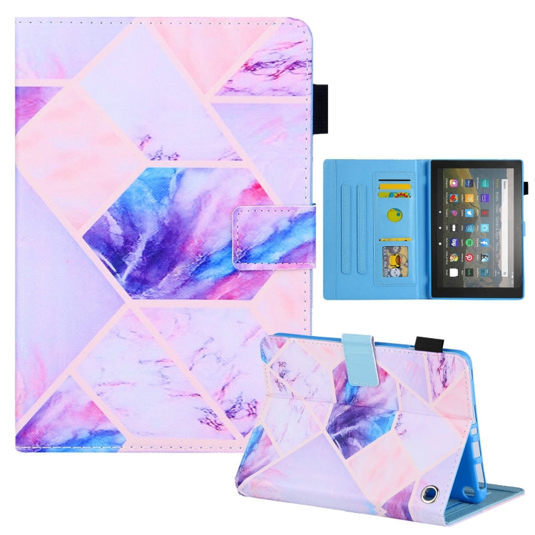 For Amazon Fire Max 11 2023 Colored Drawing Leather Smart Tablet Case(Colorful Grid) - Amazon by PMC TechLife | Online Shopping South Africa | PMC TechLife | Buy Now Pay Later Mobicred