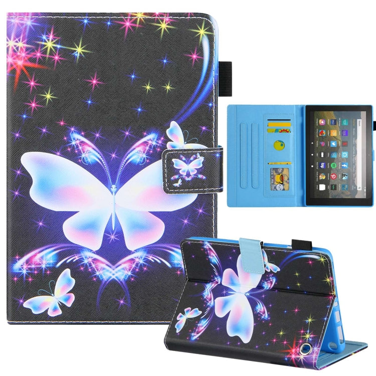For Amazon Fire Max 11 2023 Colored Drawing Leather Smart Tablet Case(Big Color Butterfly) - Amazon by PMC TechLife | Online Shopping South Africa | PMC TechLife | Buy Now Pay Later Mobicred