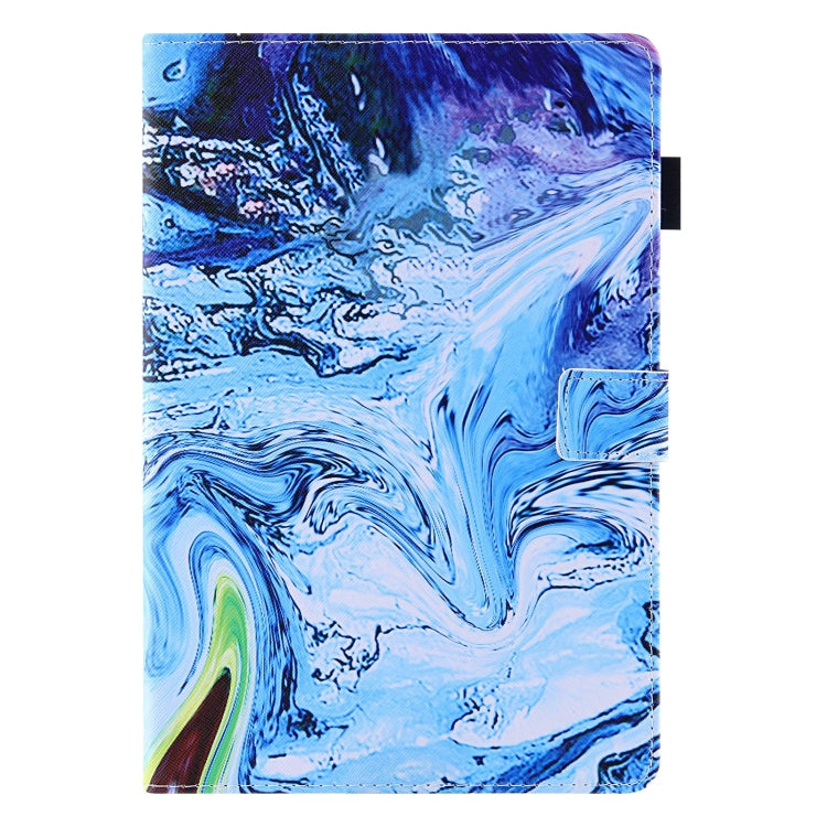 For Amazon Fire Max 11 2023 Colored Drawing Leather Smart Tablet Case(Blue Time) - Amazon by PMC TechLife | Online Shopping South Africa | PMC TechLife | Buy Now Pay Later Mobicred