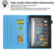 For Amazon Fire Max 11 2023 Colored Drawing Leather Smart Tablet Case(Geometric Marble)
