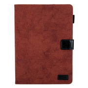 For Amazon Fire Max 11 2023 Cloth Texture Leather Smart Tablet Case(Brown)