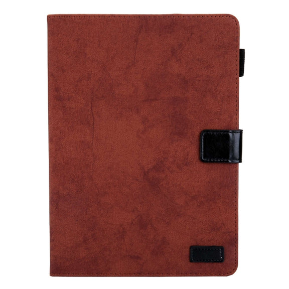 For Amazon Fire Max 11 2023 Cloth Texture Leather Smart Tablet Case(Brown)