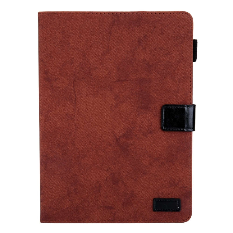 For Amazon Fire Max 11 2023 Cloth Texture Leather Smart Tablet Case(Brown)