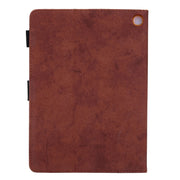 For Amazon Fire Max 11 2023 Cloth Texture Leather Smart Tablet Case(Brown)
