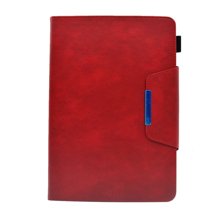 For Amazon Fire Max 11 2023 Suede Cross Texture Magnetic Clasp Leather Tablet Case(Red) - Amazon by PMC TechLife | Online Shopping South Africa | PMC TechLife | Buy Now Pay Later Mobicred