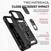 For iPhone 15 Sliding Camshield Holder Phone Case(Black)