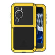 For Huawei P60 / P60 Pro / P60 Art LOVE MEI POWERFUL Metal Shockproof Life Waterproof Dustproof Phone Case(Yellow) - free shipping - PMC TechLife - Order now!