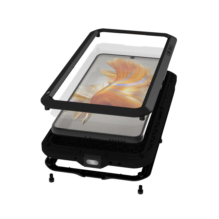 For Huawei Mate 50 LOVE MEI POWERFUL Metal Shockproof Life Waterproof Dustproof Phone Case(White) - Huawei Cases by LOVE MEI | Online Shopping South Africa | PMC TechLife | Buy Now Pay Later Mobicred