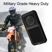 For Huawei Mate 50 LOVE MEI POWERFUL Metal Shockproof Life Water-resistant Dustproof Phone Case(Yellow)