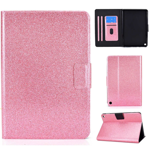 For Amazon Fire Max 11 2023 Glitter Powder Smart Leather Tablet Case(Pink) - free shipping - PMC TechLife - Order now!
