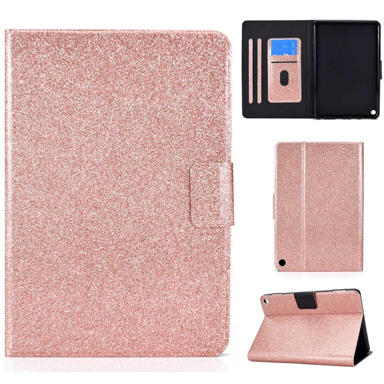 For Amazon Fire Max 11 2023 Glitter Powder Smart Leather Tablet Case(Rose Gold) - free shipping - PMC TechLife - Order now!