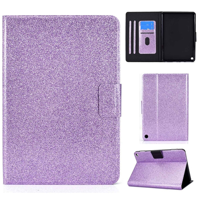 For Amazon Fire Max 11 2023 Glitter Powder Smart Leather Tablet Case(Purple) - Amazon by PMC TechLife | Online Shopping South Africa | PMC TechLife | Buy Now Pay Later Mobicred