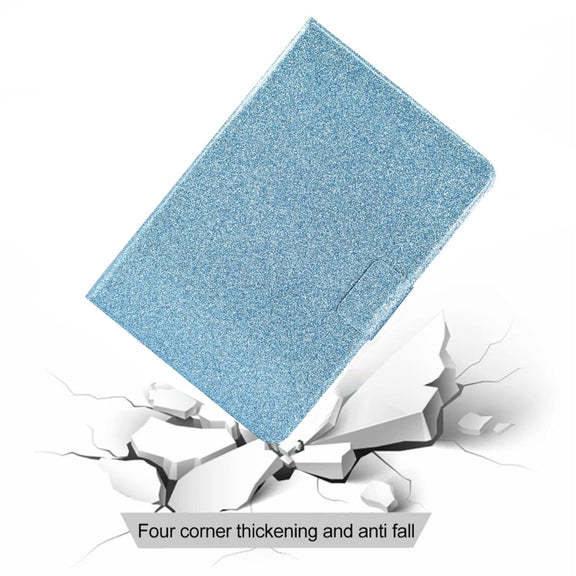 For Amazon Fire Max 11 2023 Glitter Powder Smart Leather Tablet Case(Blue)