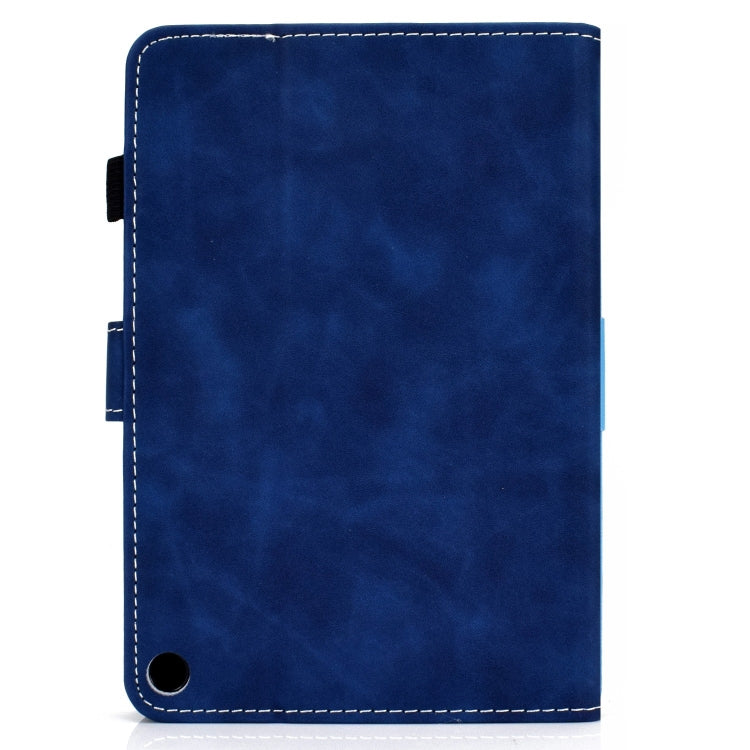 For Amazon Fire Max 11 2023 Cowhide Texture Smart Leather Tablet Case(Blue) - Amazon by PMC TechLife | Online Shopping South Africa | PMC TechLife | Buy Now Pay Later Mobicred